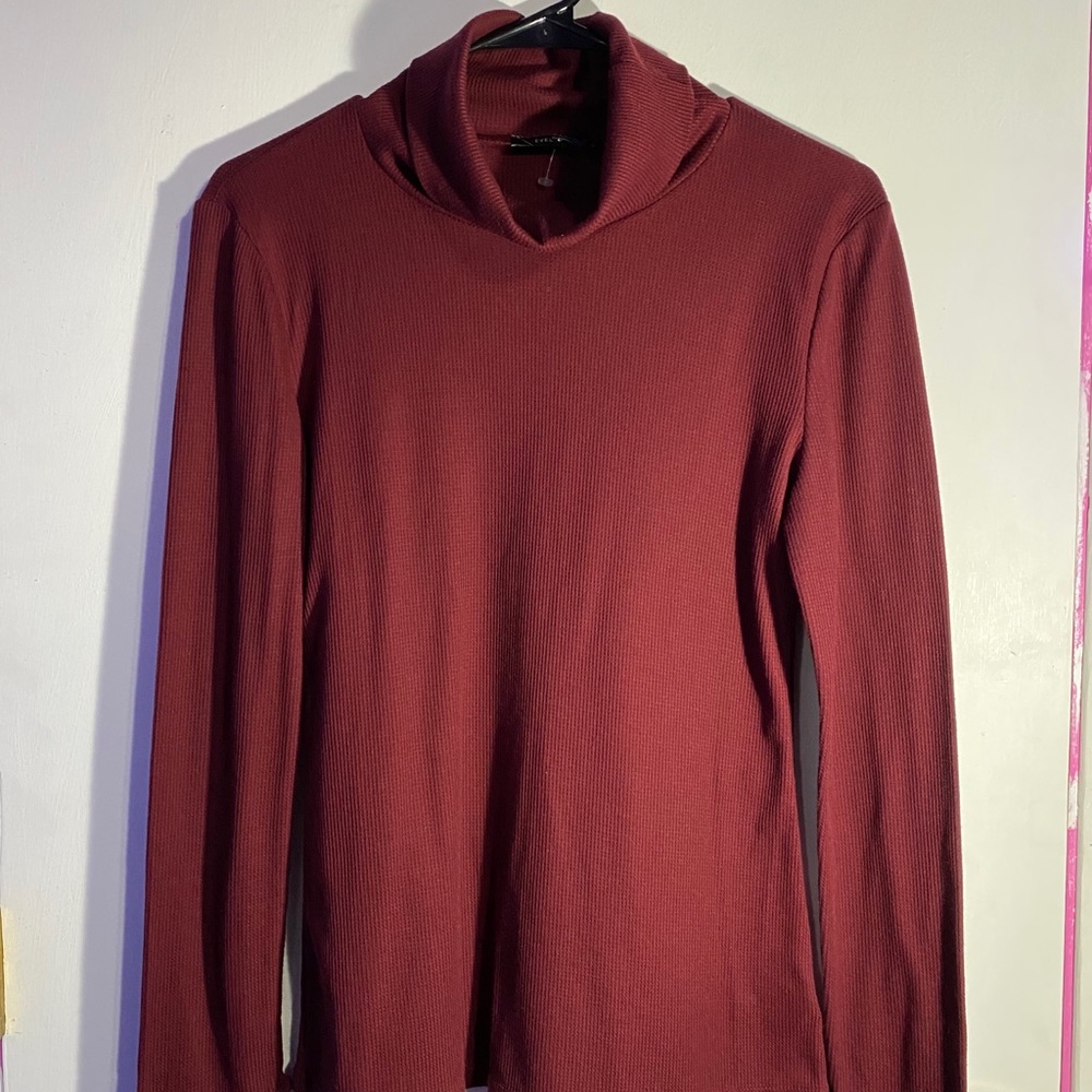 Maroon Turtleneck Sweater